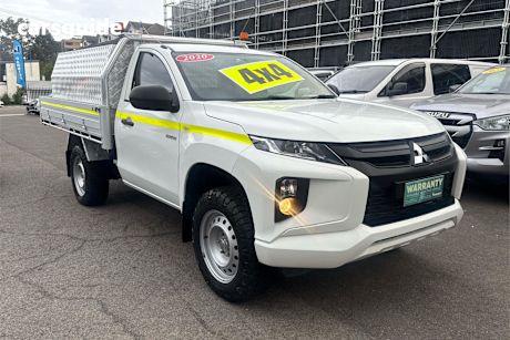 White 2020 Mitsubishi Triton Cab Chassis Glx (4X4)