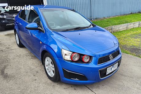 Blue 2012 Holden Barina Sedan F