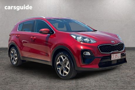 Red 2019 Kia Sportage SUV SX+ F