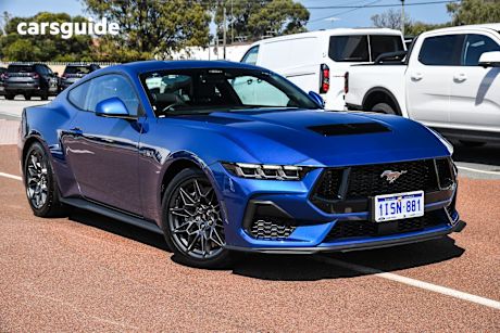 Blue 2025 Ford Mustang Coupe GT R