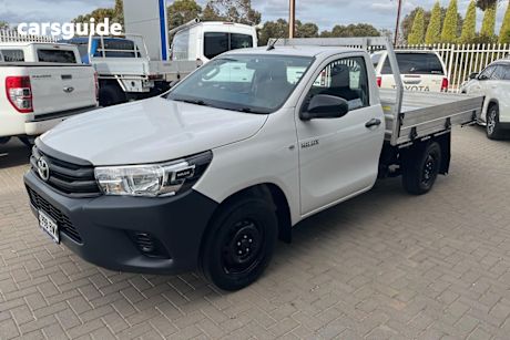 White 2018 Toyota Hilux Cab Chassis Workmate