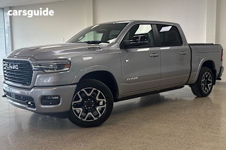 Silver 2025 Ram 1500 Ute Tray LARAMIE SPORT HURRICANE SO RAMBOX 4X4