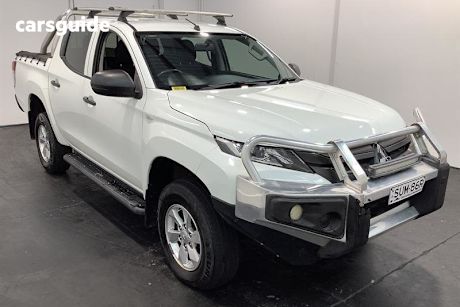White 2019 Mitsubishi Triton Double Cab Pick Up Glx Plus (4X4)