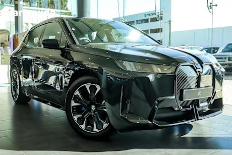 Black 2025 BMW IX SUV XDRIVE45 M SPORT 4X4