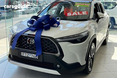 White 2024 Toyota Corolla Cross SUV ATMOS F