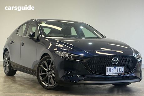Blue 2019 Mazda Mazda3 Hatch G25 EVOLVE F