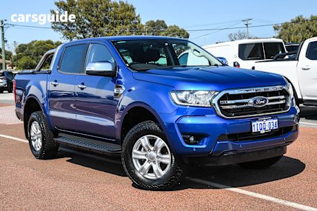 Blue 2019 Ford Ranger Ute Tray XLT 4X4