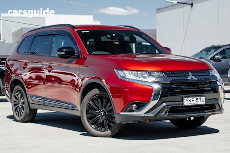 Red 2020 Mitsubishi Outlander Wagon Black Edition 7 Seat (2Wd)