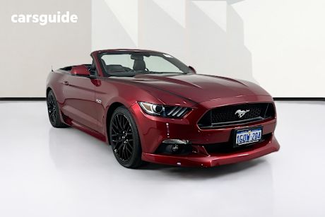 Red 2017 Ford Mustang Convertible Gt 5.0 V8
