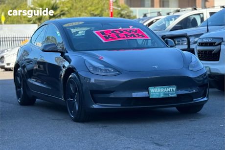 Grey 2022 Tesla Model 3 Sedan Rear-Wheel Drive
