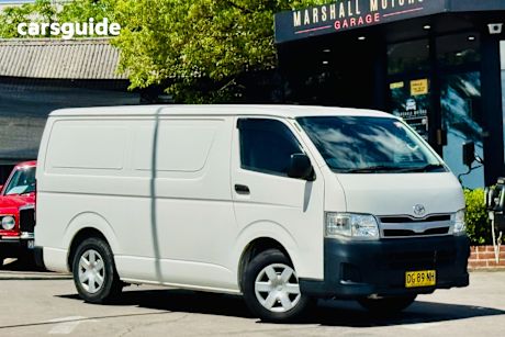 White 2013 Toyota HiAce Van Lwb