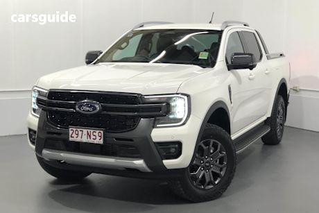 White 2024 Ford Ranger Ute Tray WILDTRAK 4X4