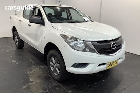 White 2015 Mazda BT-50 Dual Cab Utility Xt (4X2)