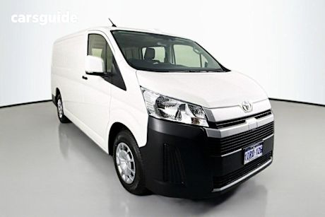 White 2025 Toyota HiAce Van Lwb (4 Door) Barn Door