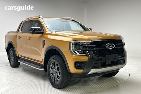 Yellow 2024 Ford Ranger Ute Tray WILDTRAK 4X4