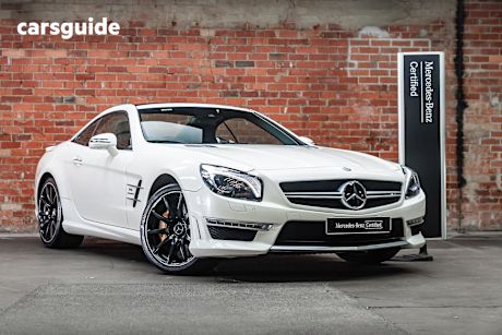 White 2015 Mercedes-Benz SL-Class Convertible SL63 AMG R