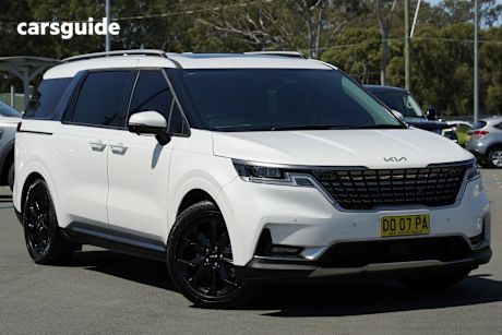 White 2022 Kia Carnival SUV PLATINUM F
