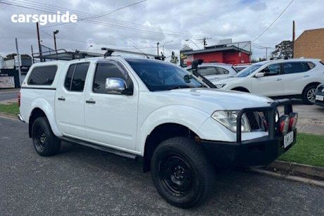 White 2007 Nissan Navara Dual Cab Pick-up St-X (4X4)