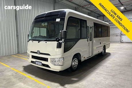 White 2019 Toyota Coaster Bus Standard (Lwb)