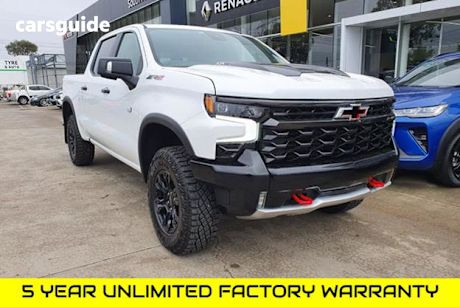 White 2025 Chevrolet Silverado Ute Tray 1500 ZR2 W/TECH PACK 4X4