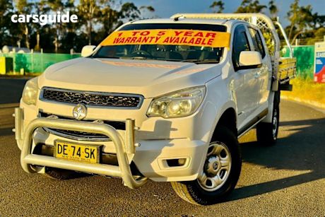 White 2012 Holden Colorado Crew Cab Pickup Lx (4X4)