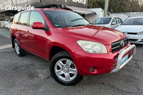 Red 2007 Toyota RAV4 SUV CV 4X4