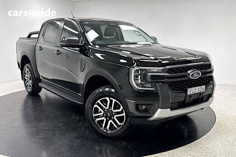 Black 2022 Ford Ranger Ute Tray SPORT 4X4