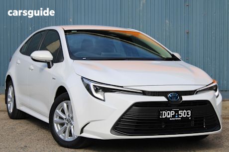 White 2025 Toyota Corolla Sedan ASCENT SPORT HYBRID F
