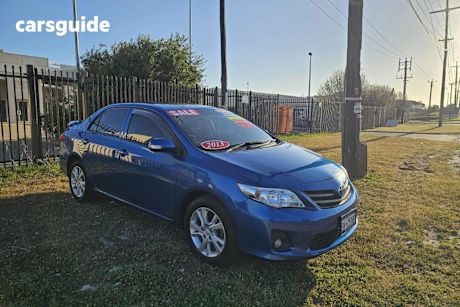 Blue 2013 Toyota Corolla Sedan Ascent Sport