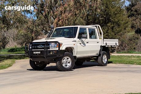 White 2020 Toyota Landcruiser Ute Tray GXL 4X4