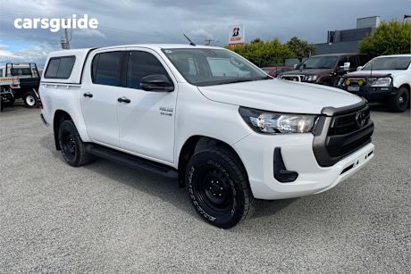 White 2020 Toyota Hilux Ute Tray SR HI-RIDER R