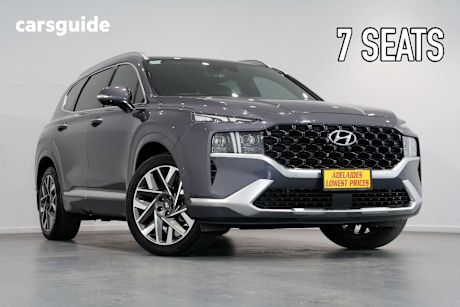 Grey 2022 Hyundai Santa FE SUV HIGHLANDER F