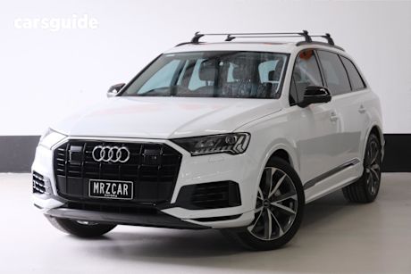 White 2021 Audi Q7 SUV 50 TDI 4WD