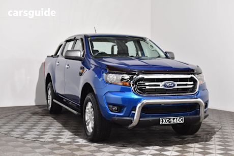 Blue 2022 Ford Ranger Ute Tray XLS 4X4
