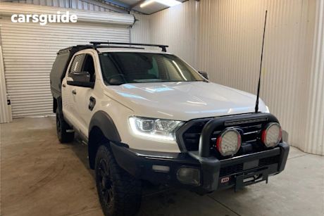 White 2021 Ford Ranger Ute Tray WILDTRAK 4X4