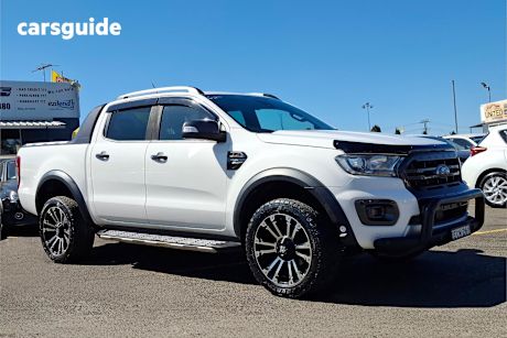 White 2019 Ford Ranger Ute Tray WILDTRAK 4X4