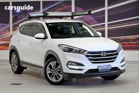 White 2018 Hyundai Tucson SUV ACTIVE X F