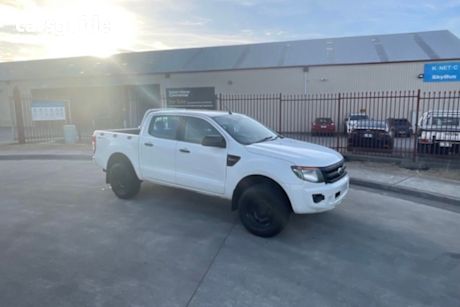 White 2013 Ford Ranger Crew Cab Pickup Xl 2.2 Hi-Rider (4X2)