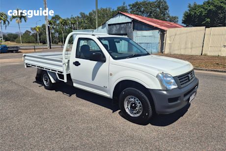 White 2005 Holden Rodeo Ute Tray DX R
