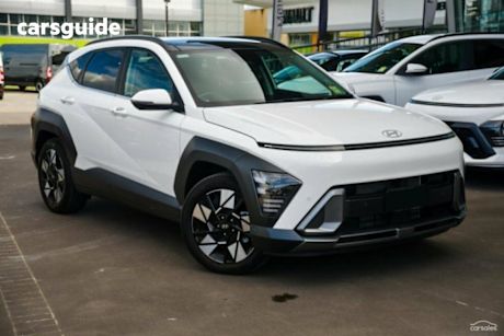 White 2024 Hyundai Kona Wagon Premium