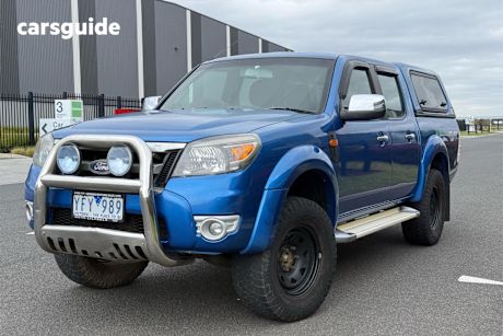 Blue 2010 Ford Ranger Ute Tray XLT 4X4