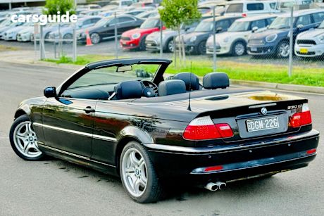 Black 2004 BMW 330CI Convertible