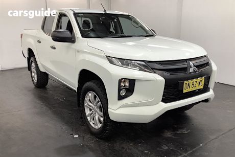 White 2018 Mitsubishi Triton Double Cab Pick Up Glx Adas (4X4)