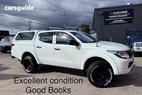 White 2017 Mitsubishi Triton Ute Tray GLX 4X4
