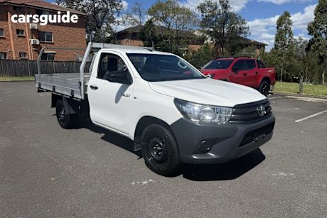 White 2017 Toyota Hilux Cab Chassis Workmate