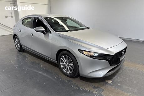 Silver 2021 Mazda 3 Hatchback G20 Pure