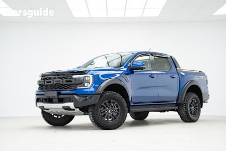 Blue 2022 Ford Ranger Ute Tray RAPTOR 4X4