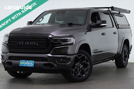 Grey 2021 Ram 1500 Crew Cab Utility Limited Rambox (Hybrid)