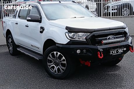 White 2017 Ford Ranger Ute Tray WILDTRAK 4X4