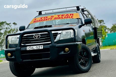 Blue 2012 Toyota Hilux Dual Cab Chassis Sr (4X4)